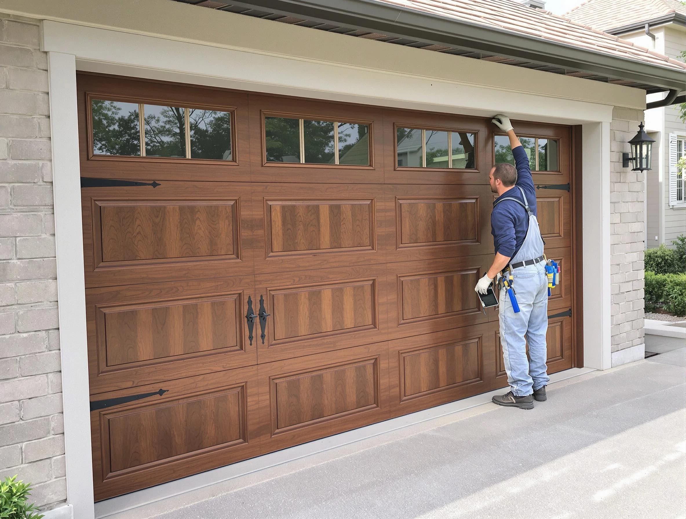 Custom garage door showcase by Acton Garage Door Repair in Acton