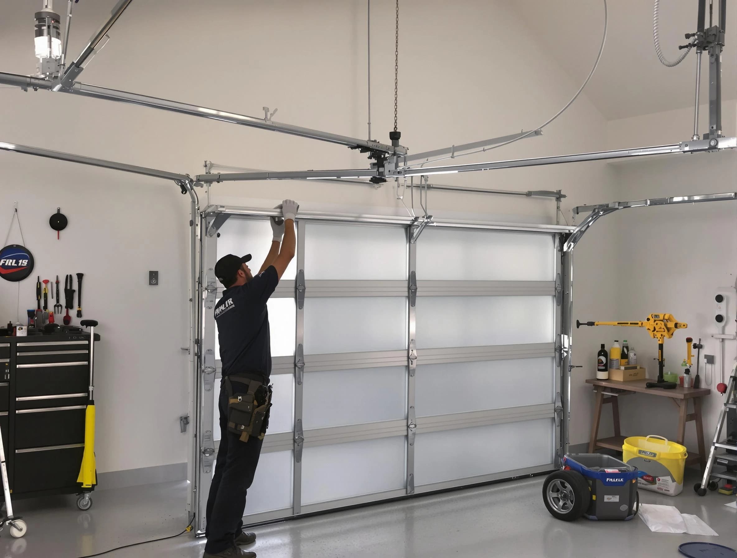 Acton Garage Door Repair certified team performing precision garage door installation in Acton