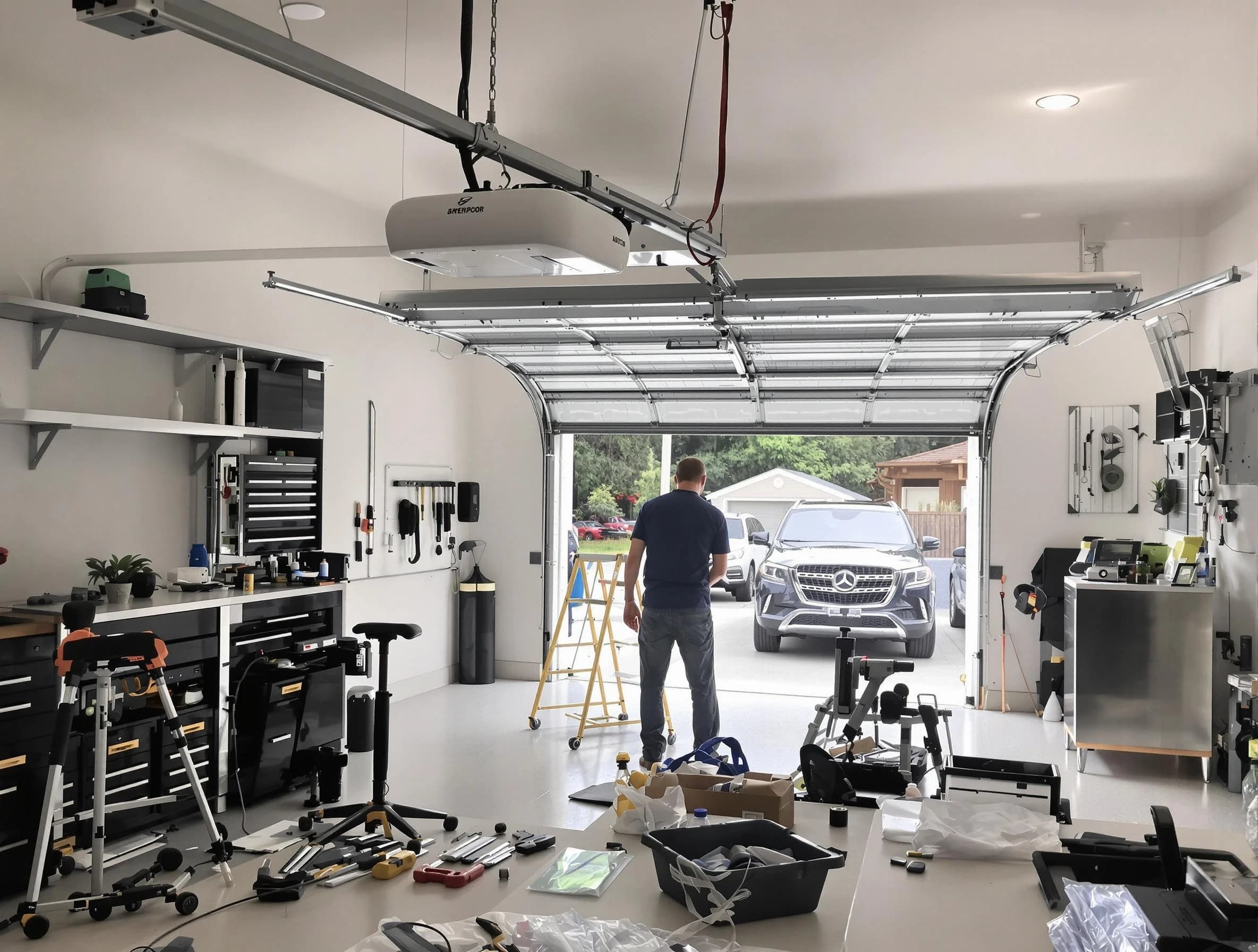 Garage door opener installation by Acton Garage Door Repair in Acton