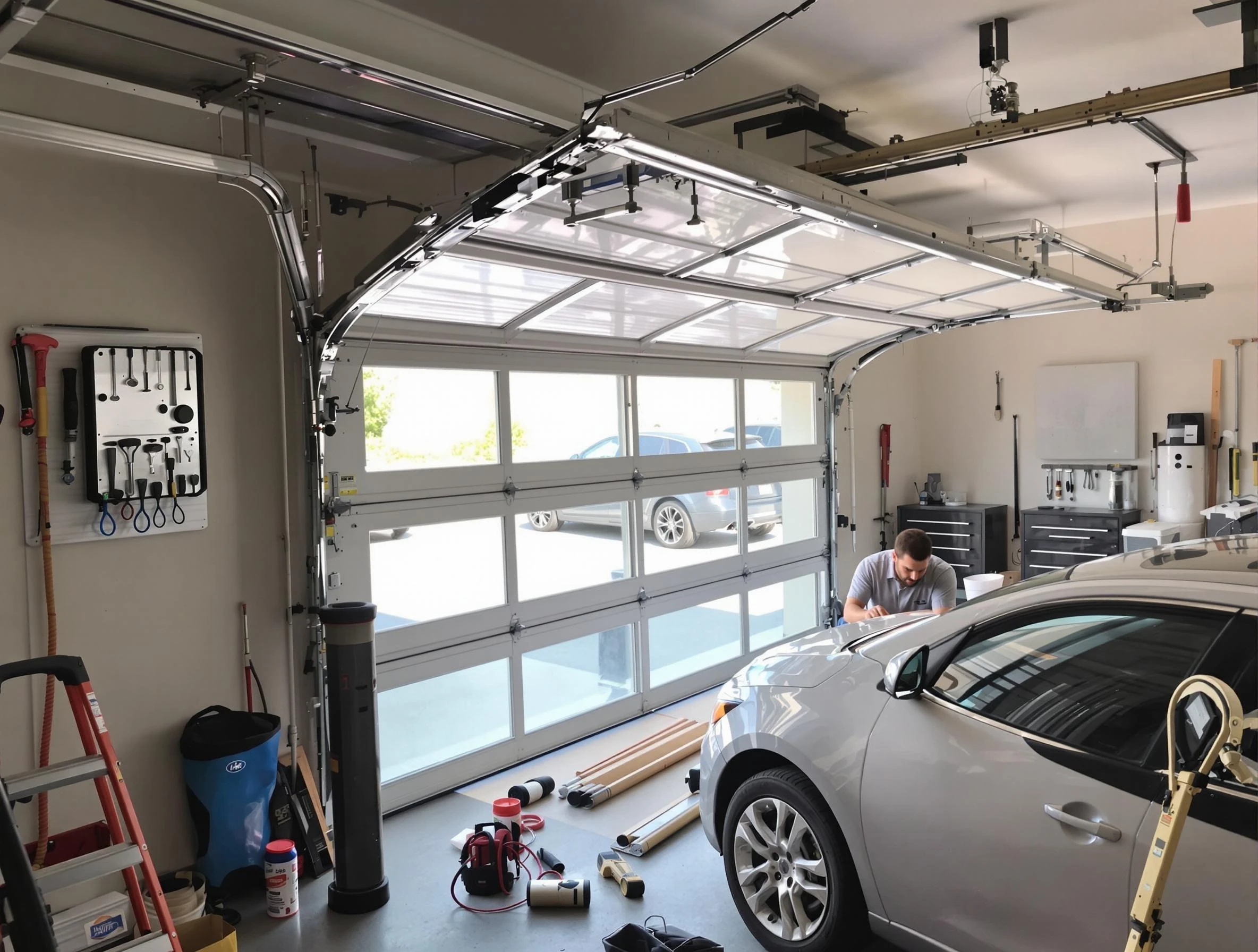 Garage door noise reduction service by Acton Garage Door Repair in Acton