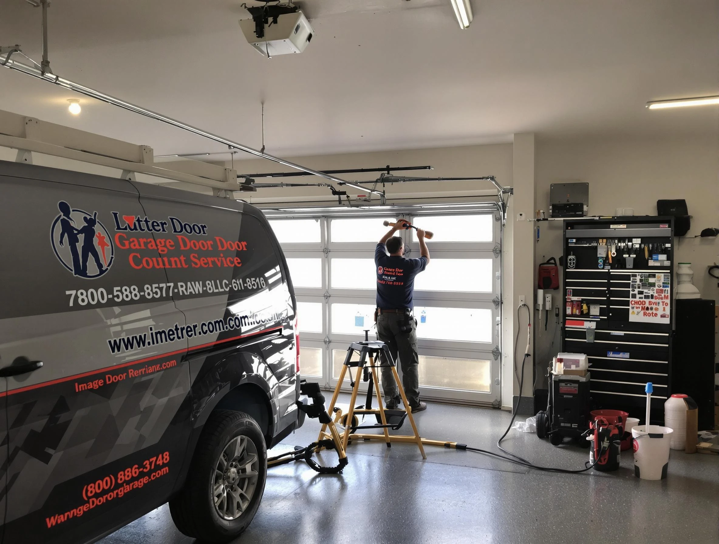 Acton Garage Door Repair team performing same-day garage door repair in Acton