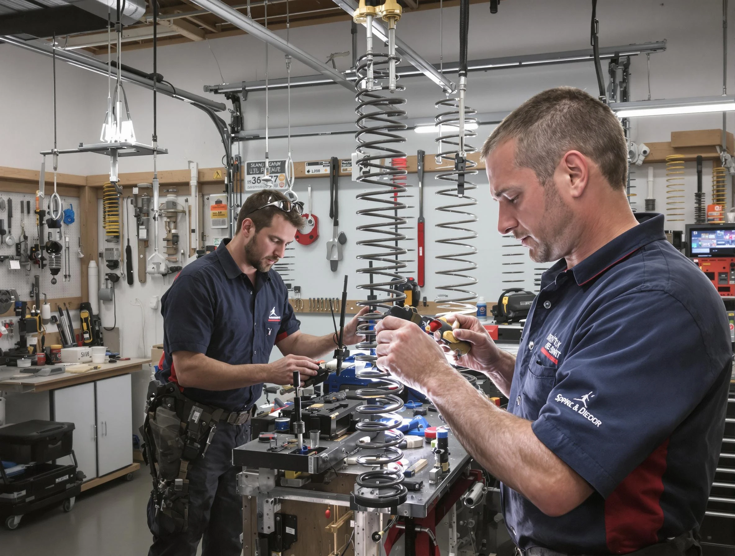 Garage door spring repair service by Acton Garage Door Repair in Acton